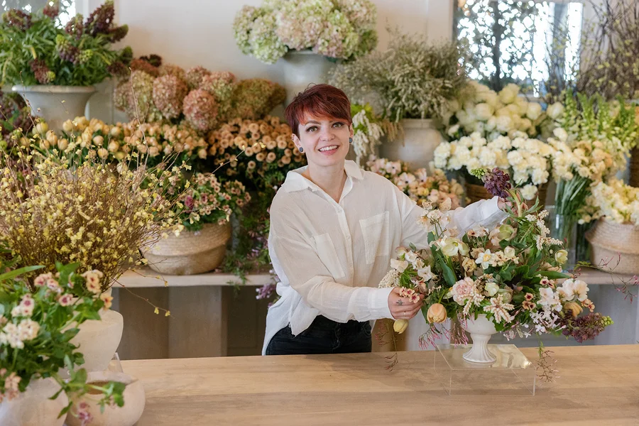 Wedding flower supply store