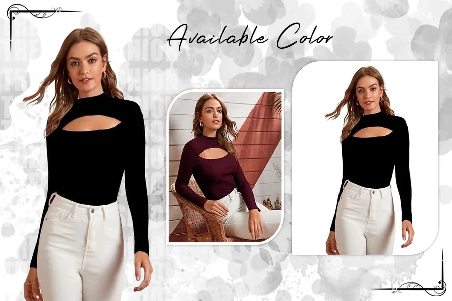 Cut Out Mock Neck Top: A Bold and Stylish Wardrobe Essential